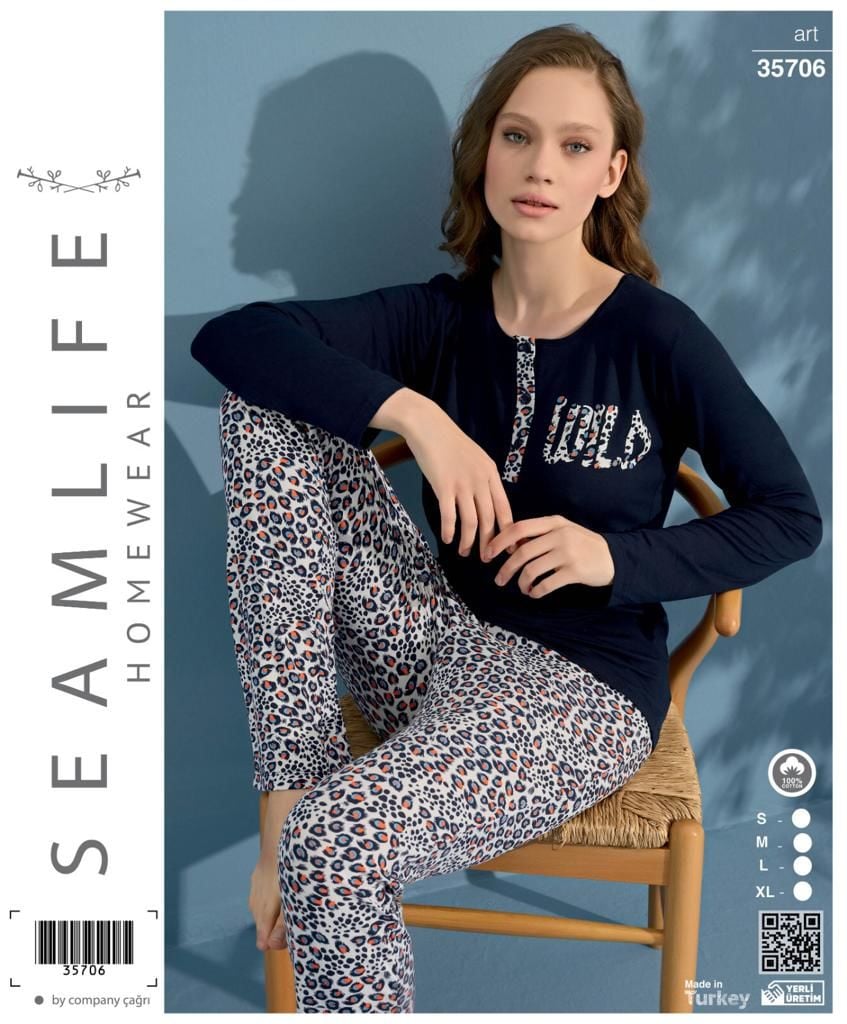 Seamlife Kadın Uzun Kol Pijama Takımı