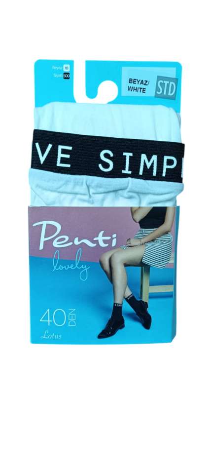 PENTİ TRENDY LOTUS SOKET ÇORAP 3' lü BEYAZ :10