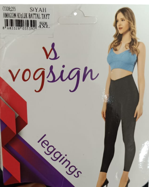 Vogsign 255 amazon şardonlu battal tayt