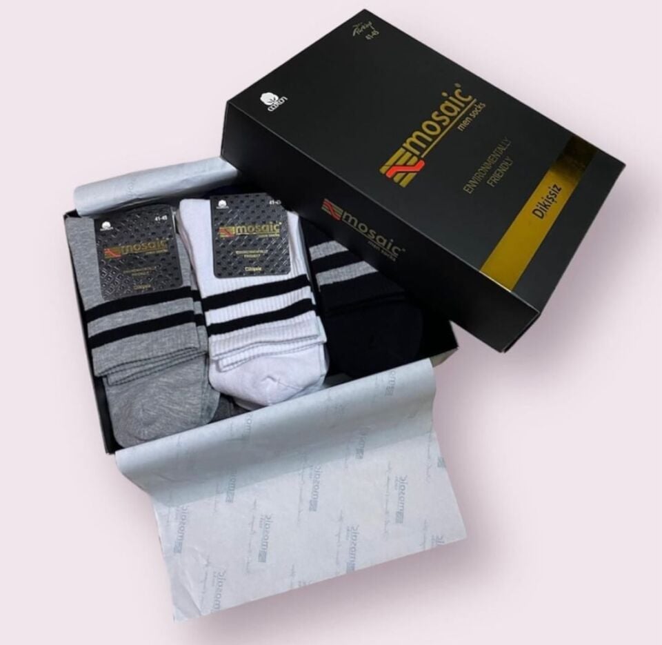 Mosaic 90100 Erkek Taban Havlu kısa Konç