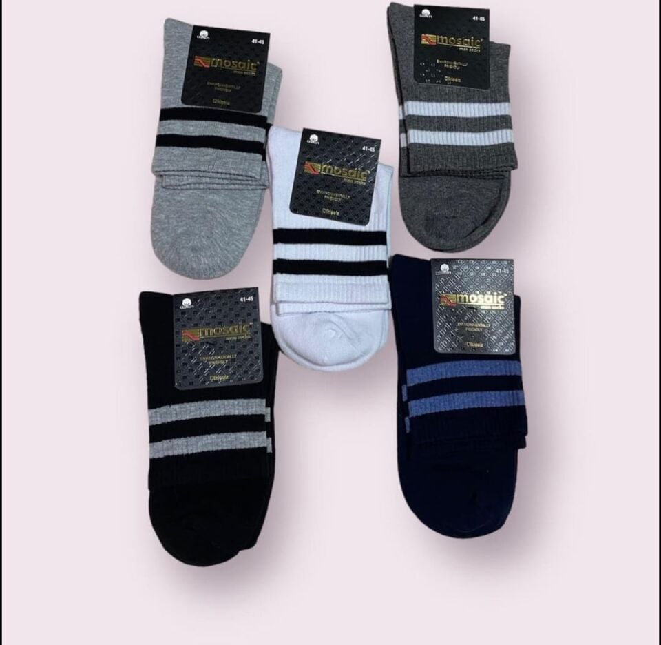 Mosaic 90100 Erkek Taban Havlu kısa Konç