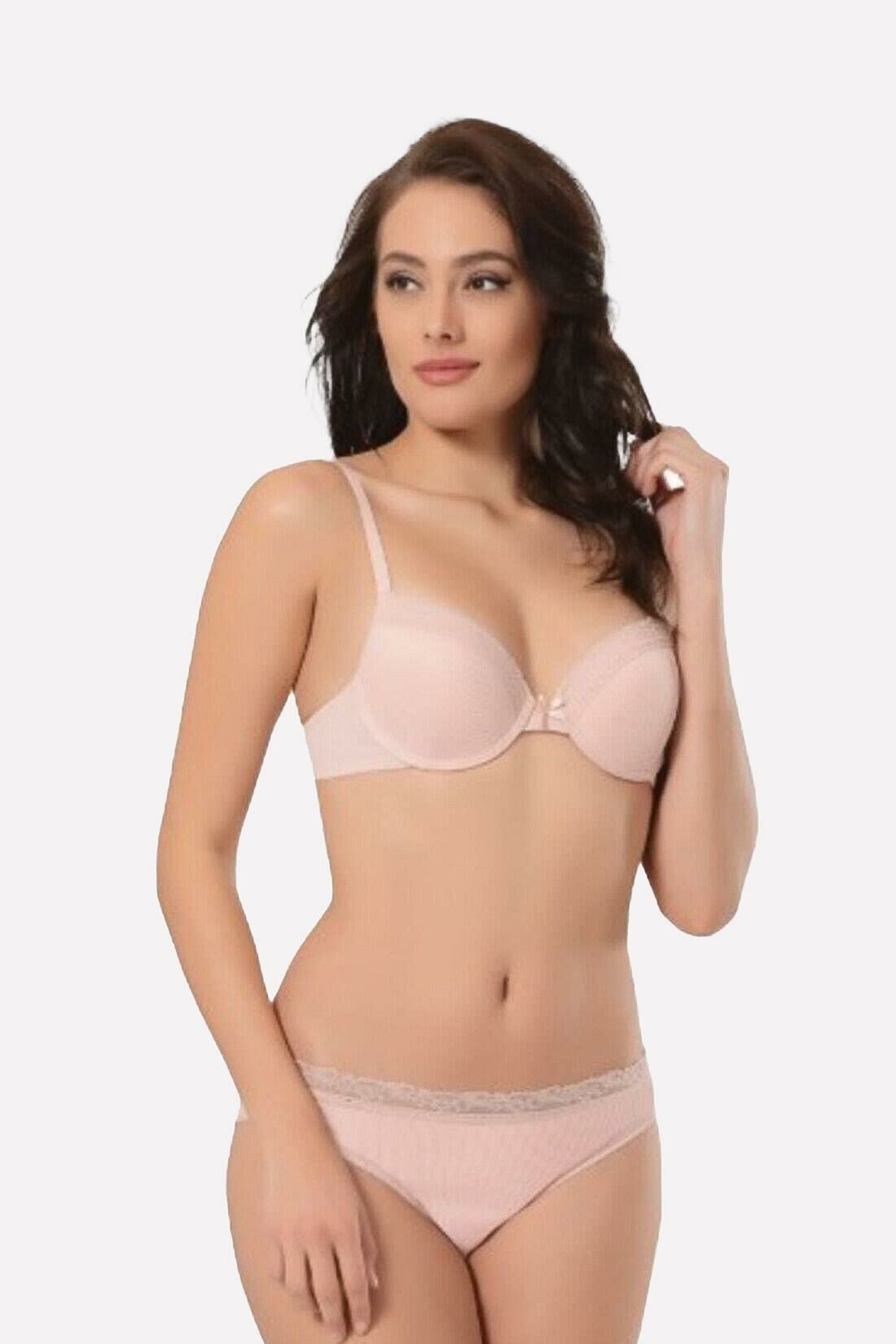 Nbb 4616 Kadın Dantel Detay Sütyen Takım -85B - -SOMON
