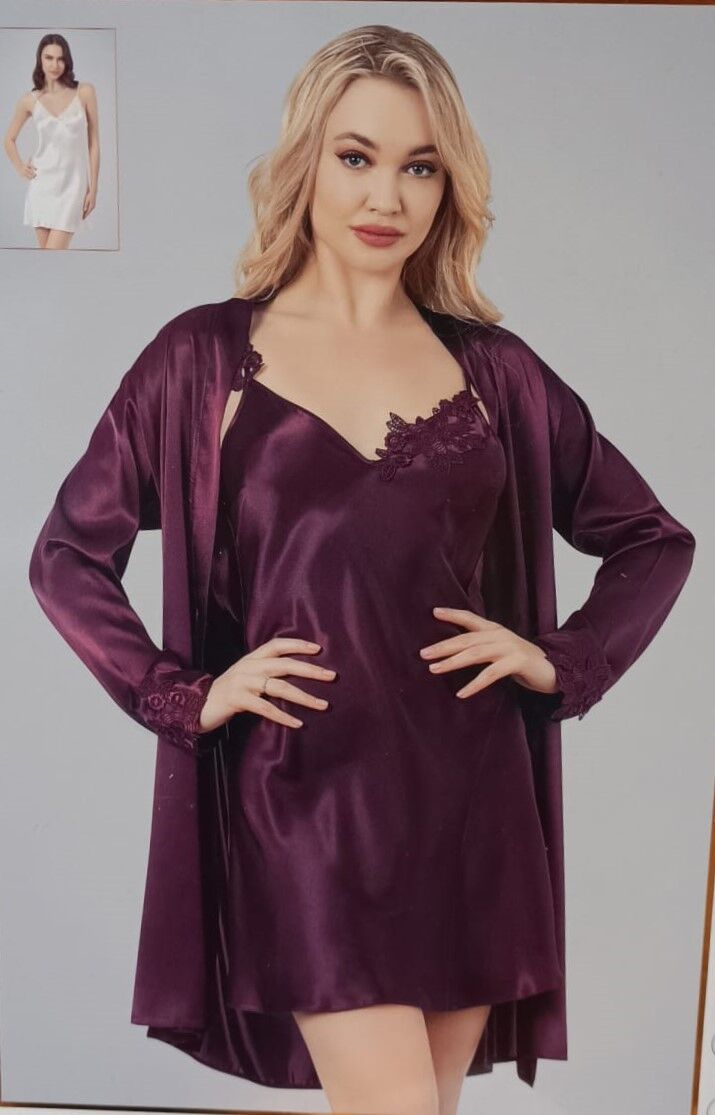 Ahu 7807 2li Kısa Gecelik Takım