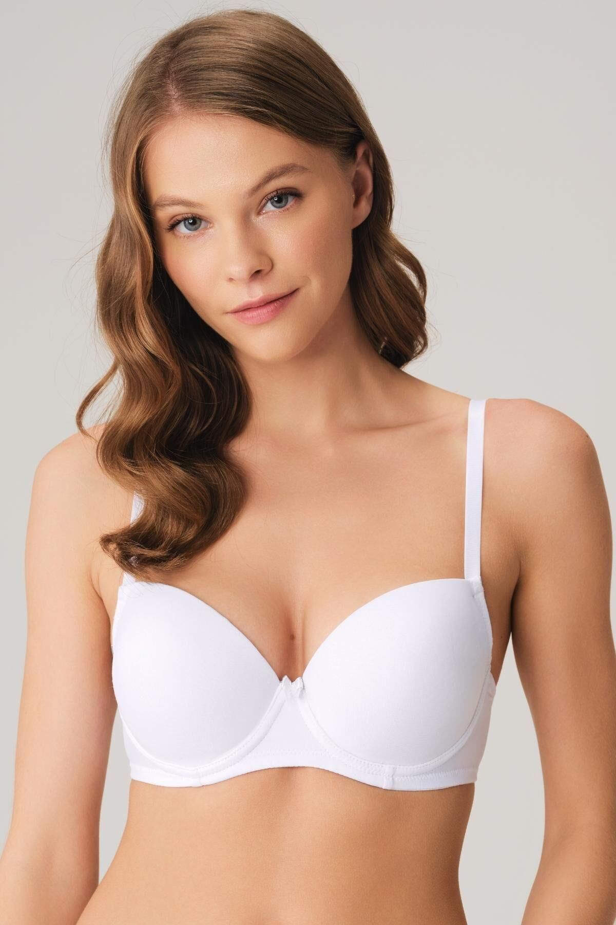 Anıl Kadın Balenli Destekli Dolgulu Askıları Çıkabilen Günlük Klasik Sütyen 3112