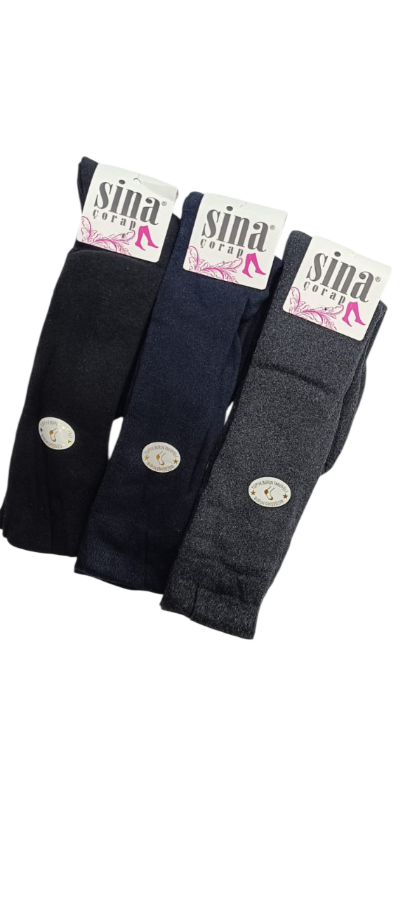 Sina 1012 bayan dizaltı havlu çorap