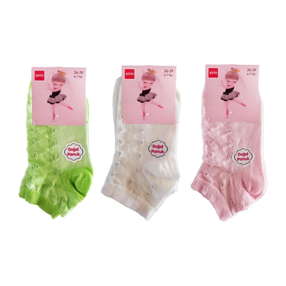 ŞİRİN 2307 ÇOCUK KIZ PATİK 6-7