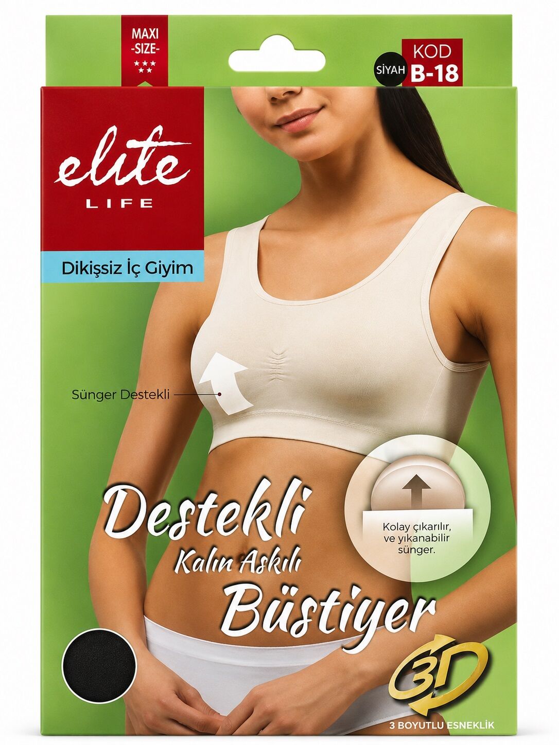 Elite Life 774 B-18 Maxi Destekli Büstiyer