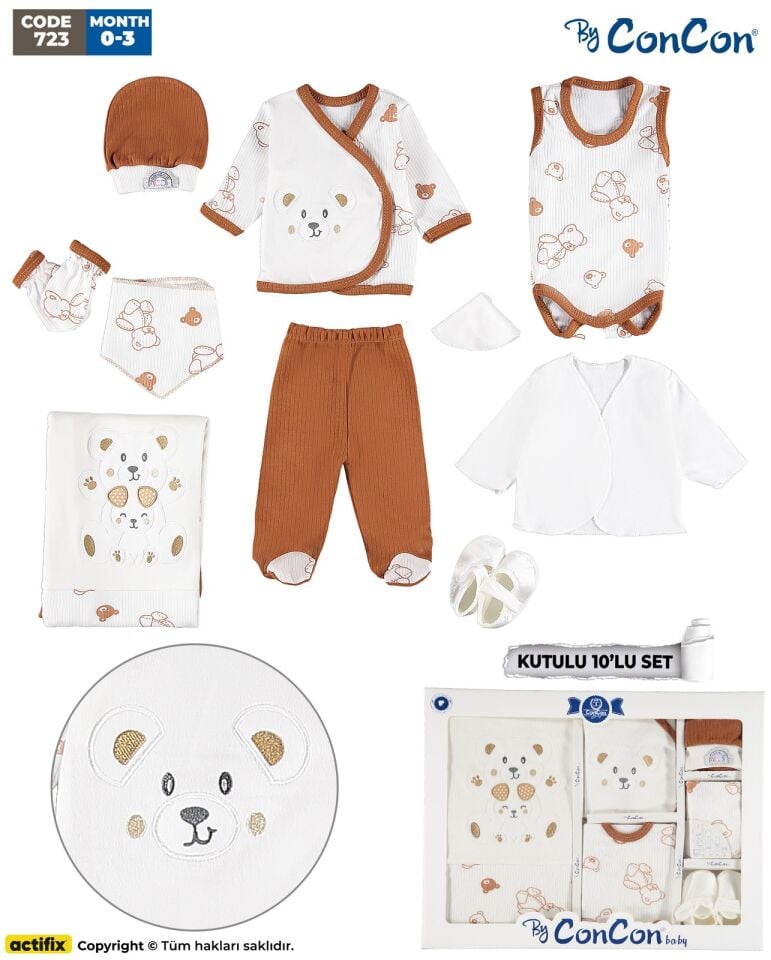 Concon 723 10lu Bebe Zıbın seti