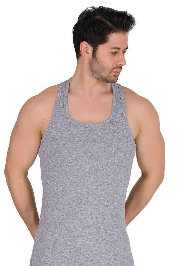 Berrak 1029 Erkek Likralı Rambo Atlet -GRİML - - S