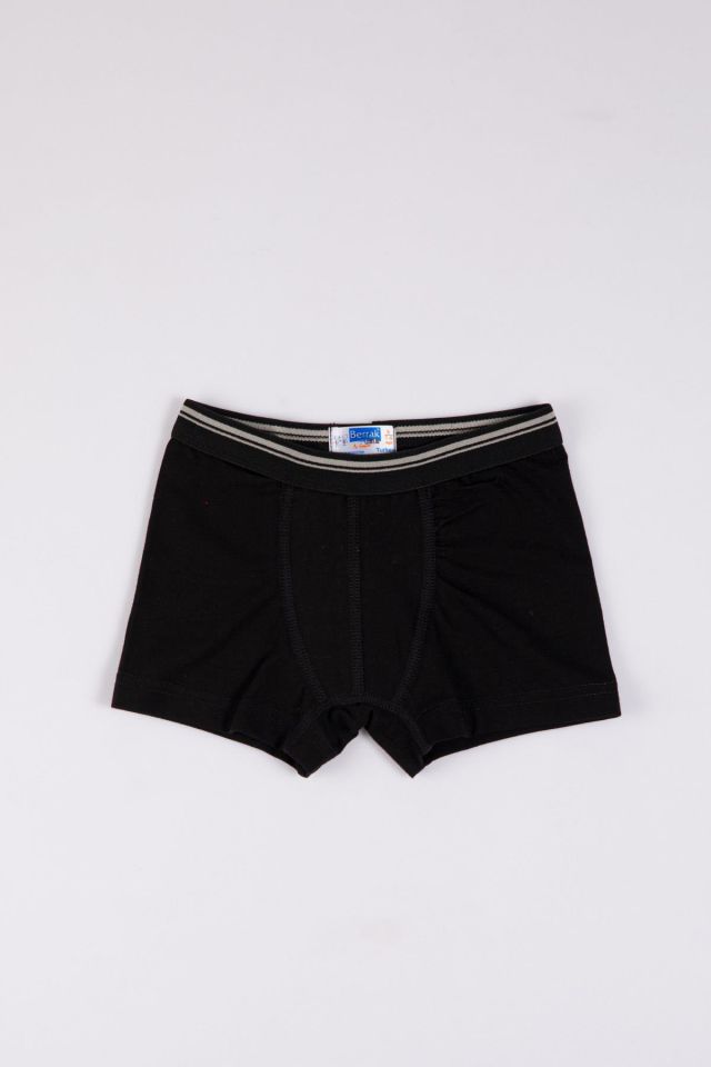 Berrak 5507 Çocuk Licra Boxer -SİYAH - - 5
