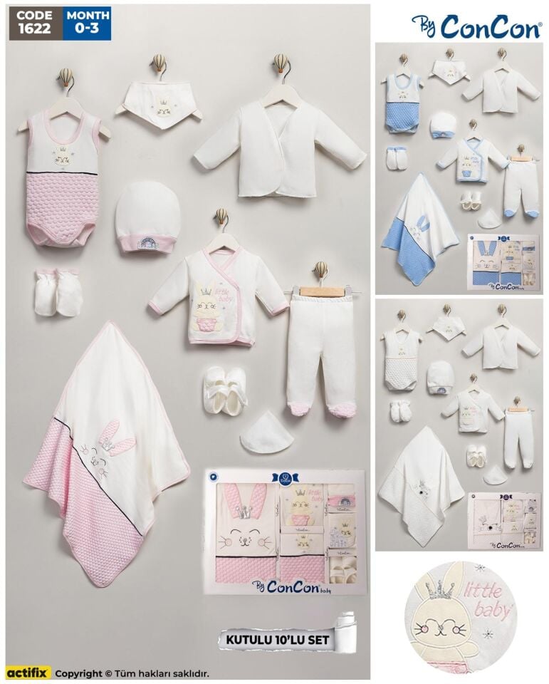 Concon 1622 10lu Bebe Zıbın seti
