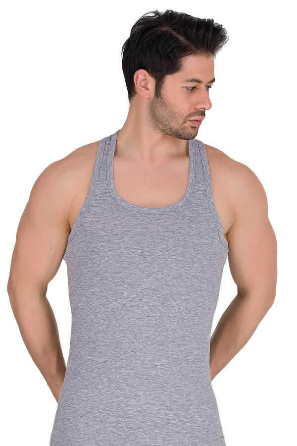 Berrak 1029 Erkek Likralı Rambo Atlet -GRİML - -XL