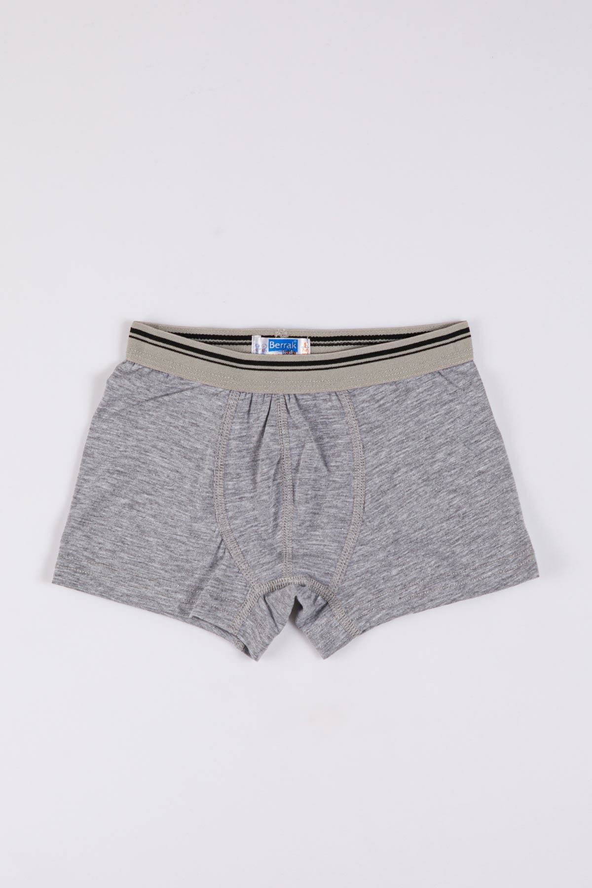 Berrak 5507 Çocuk Licra Boxer -GRİ - - 6