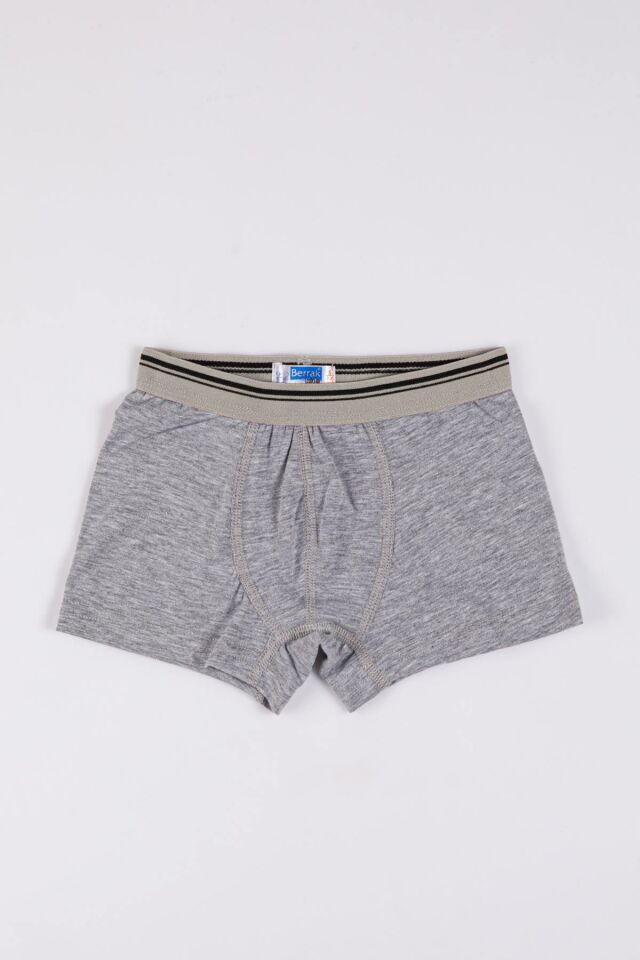 Berrak 5507 Çocuk Licra Boxer -GRİ - - 6