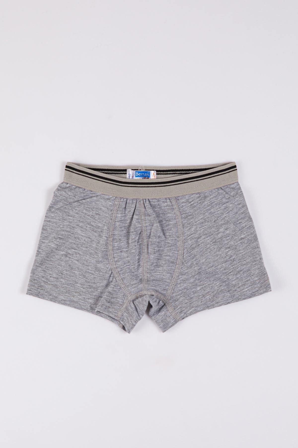 Berrak 5507 Çocuk Licra Boxer -GRİ - - 8