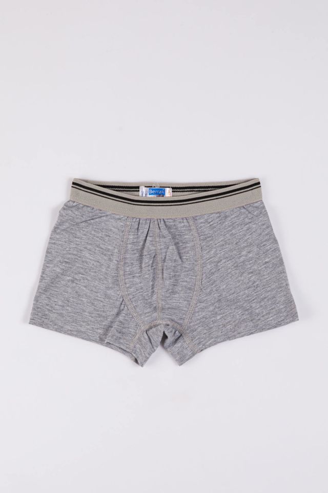 Berrak 5507 Çocuk Licra Boxer -GRİ - - 8