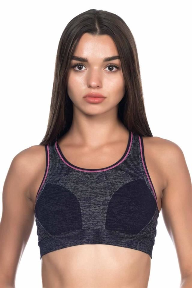 Emay 4026 Seamless Sporcu Toparlayıcı Sütyen -LACİV - -- L