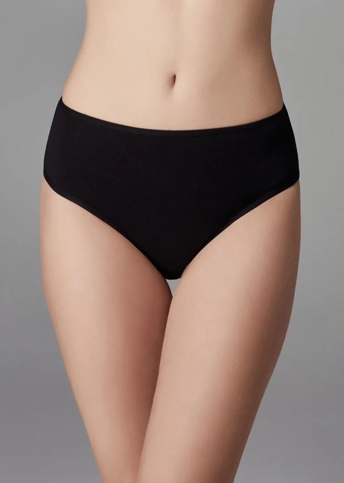 Berrak Bayan Yüksek Bel Bikini - XL - -SİYAH