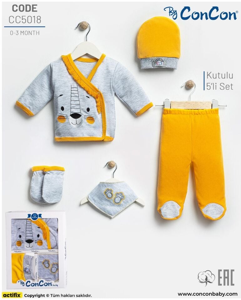 Concon 5018 5li Bebe Zıbın seti