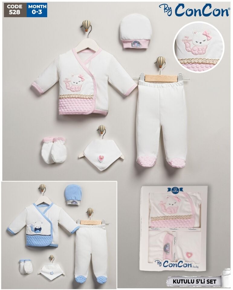 Concon 528 5li Bebe Zıbın seti