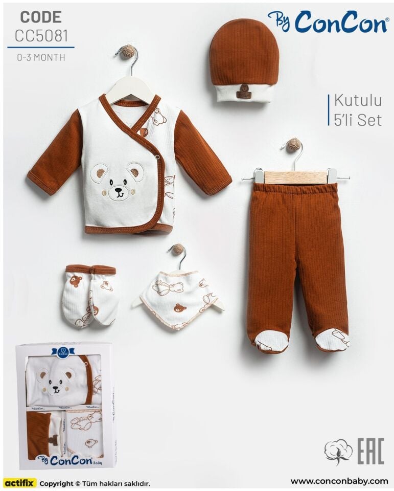 Concon 5081 5li Bebe Zıbın seti
