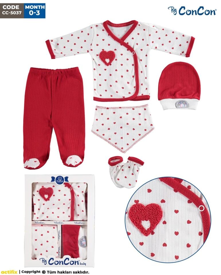 Concon 5037 5li Bebe Zıbın seti