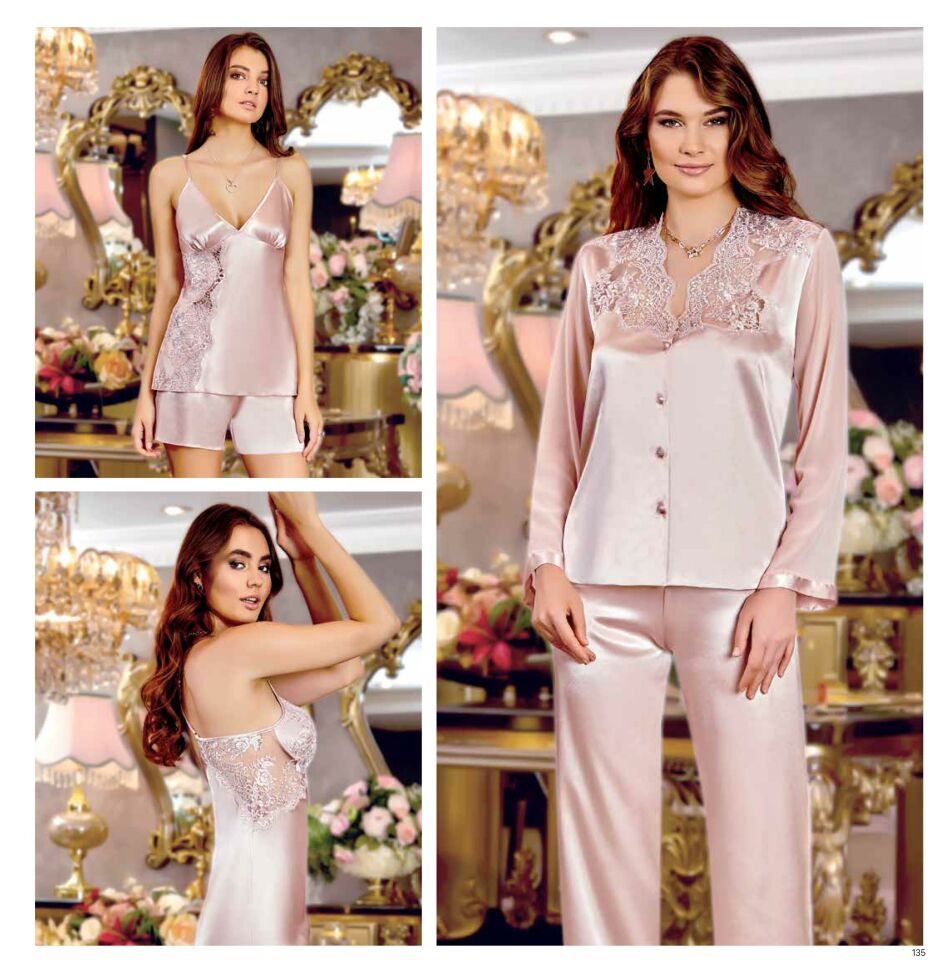 Jeremi S220 Saten Dantelli 6 Lı Set