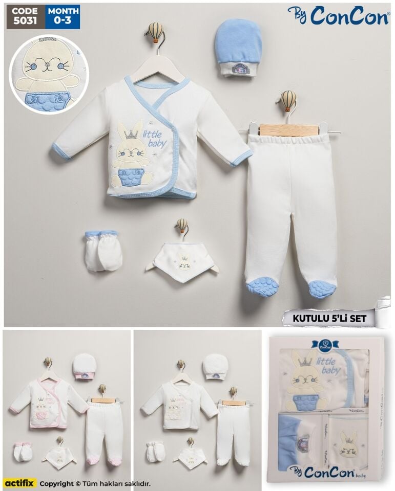 Concon 5031 5li Bebe Zıbın seti