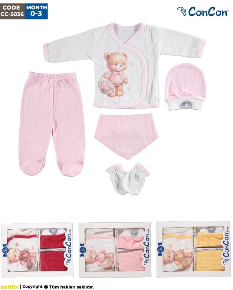 Concon 5036 5li Bebe Zıbın seti