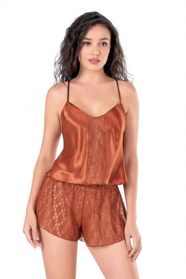 Primoda 9110 Saten Babydoll Gecelik