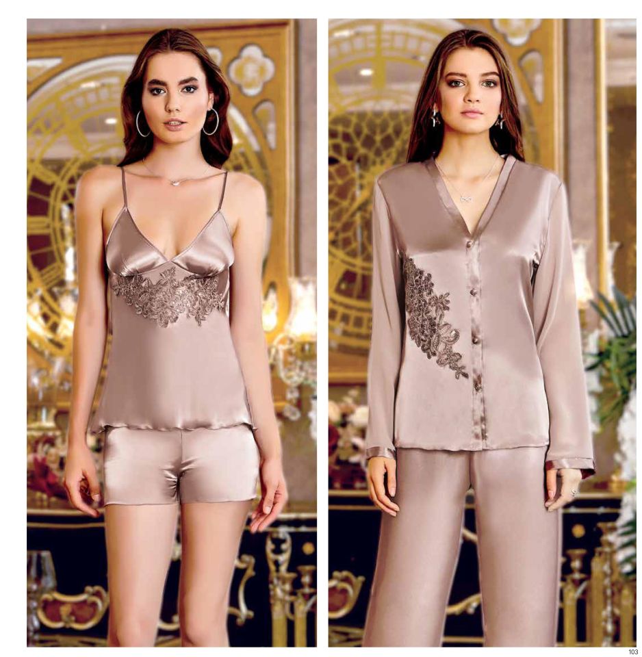 Jeremi S240 Saten Dantelli 6 Lı Set -VİZYO - -- S
