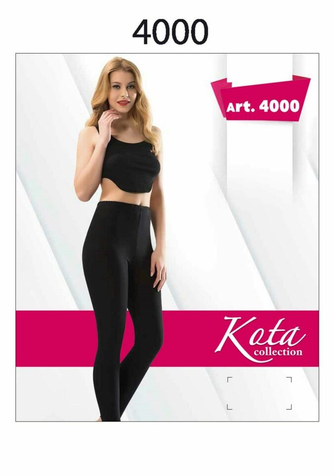 KOTA 4000 BAYAN UZUN PAÇA KATLAMA TAYT -- L - -BEYAZ