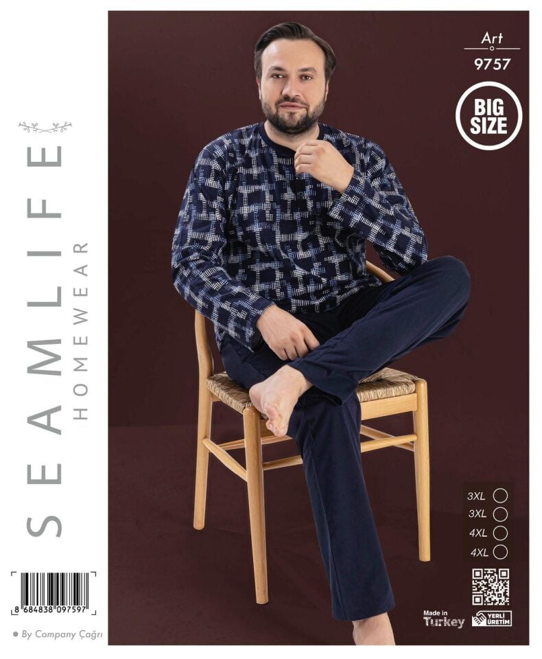 Seamlife Erkek Pijama Takım Battal