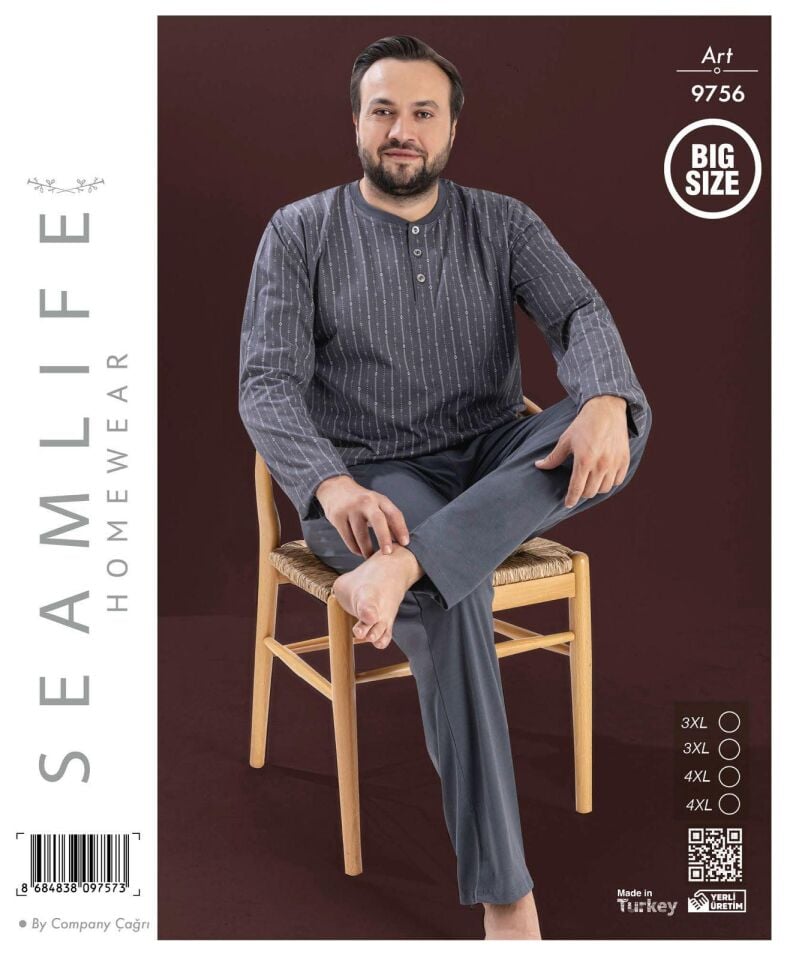 Seamlife Erkek Pijama Takım Battal