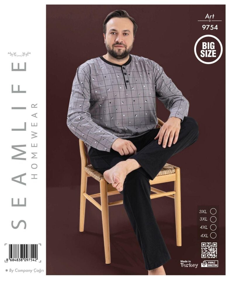 Seamlife Erkek Pijama Takım Battal