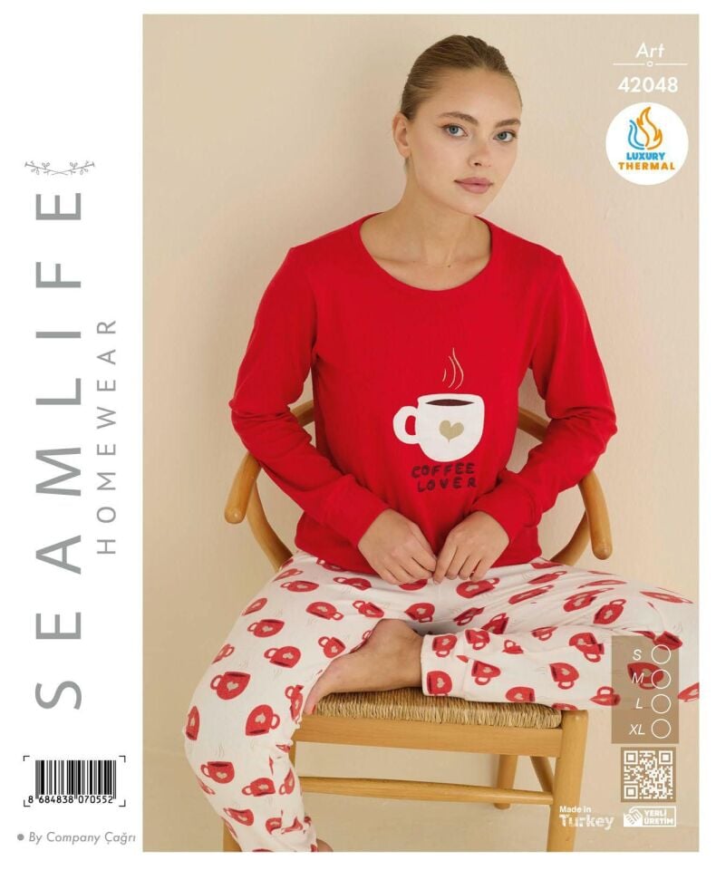 Seamlife Bayan Termal Uzun Pijama Takım