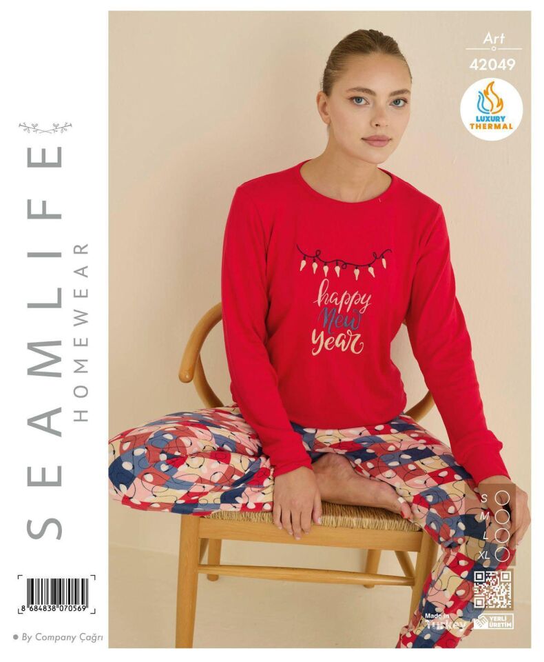 Seamlife Bayan Termal Uzun Pijama Takım