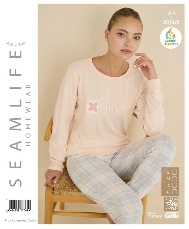 Seamlife Bayan Termal Uzun Pijama Takım