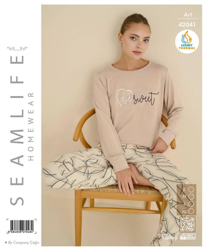 Seamlife Bayan Termal Uzun Pijama Takım