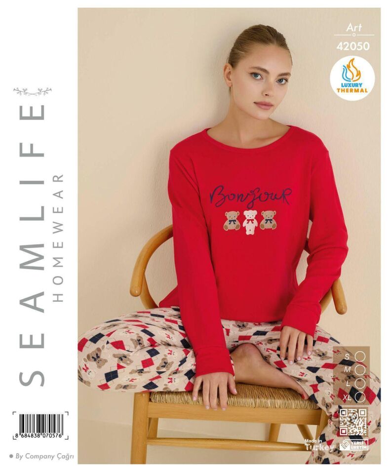 Seamlife Bayan Termal Uzun Pijama Takım