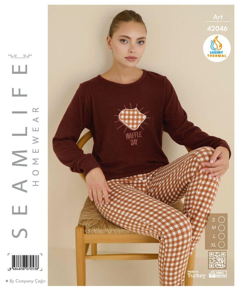 Seamlife Bayan Termal Uzun Pijama Takım