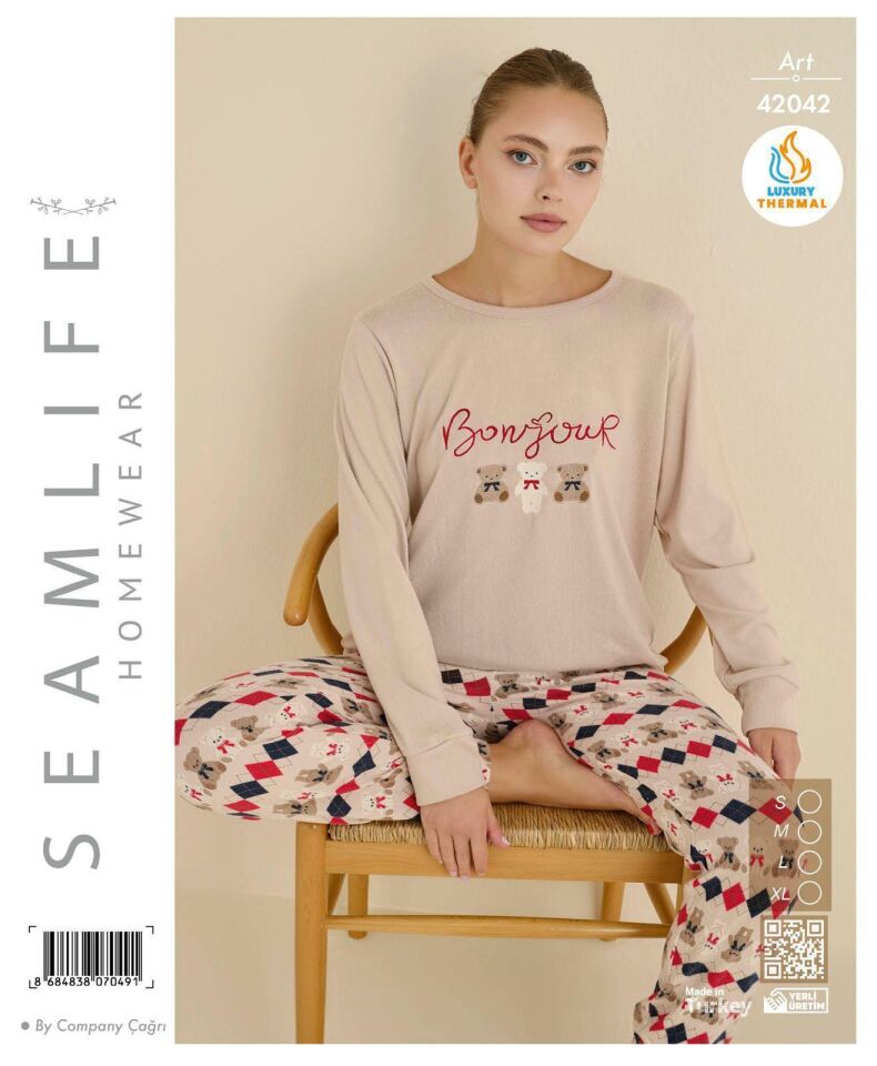 Seamlife Bayan Termal Uzun Pijama Takım