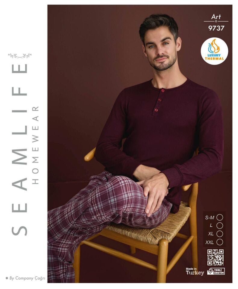 Seamlife Erkek Termal Pijama Takım