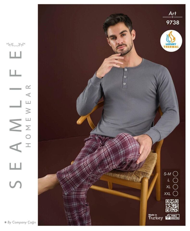 Seamlife Erkek Termal Pijama Takım