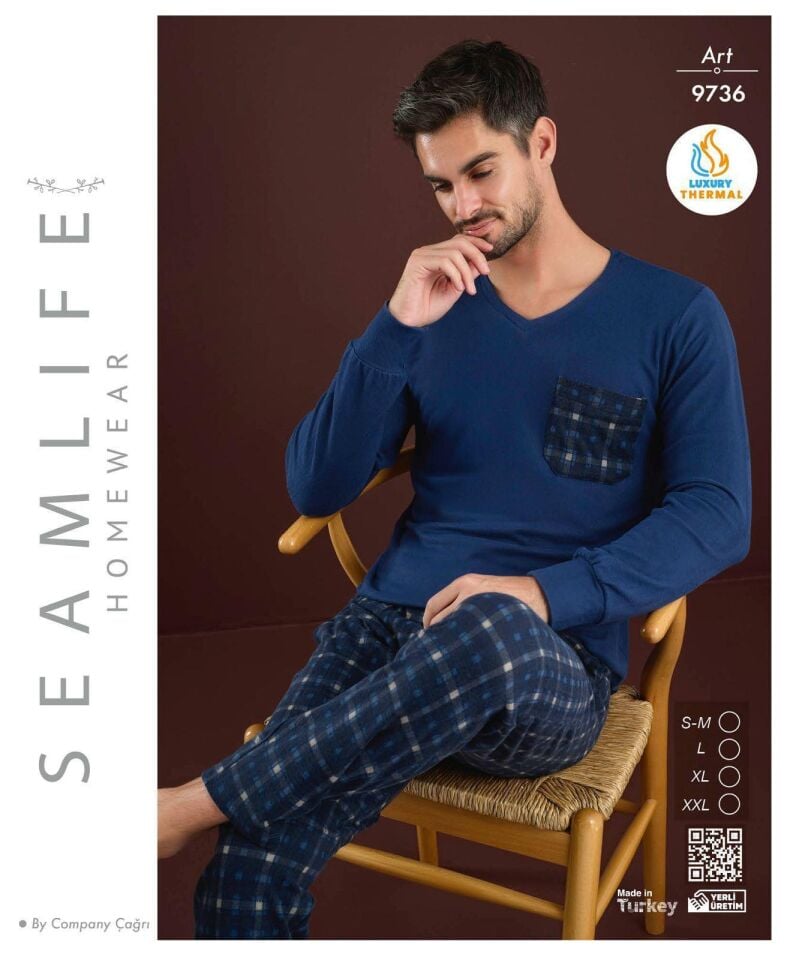 Seamlife Erkek Termal Pijama Takım