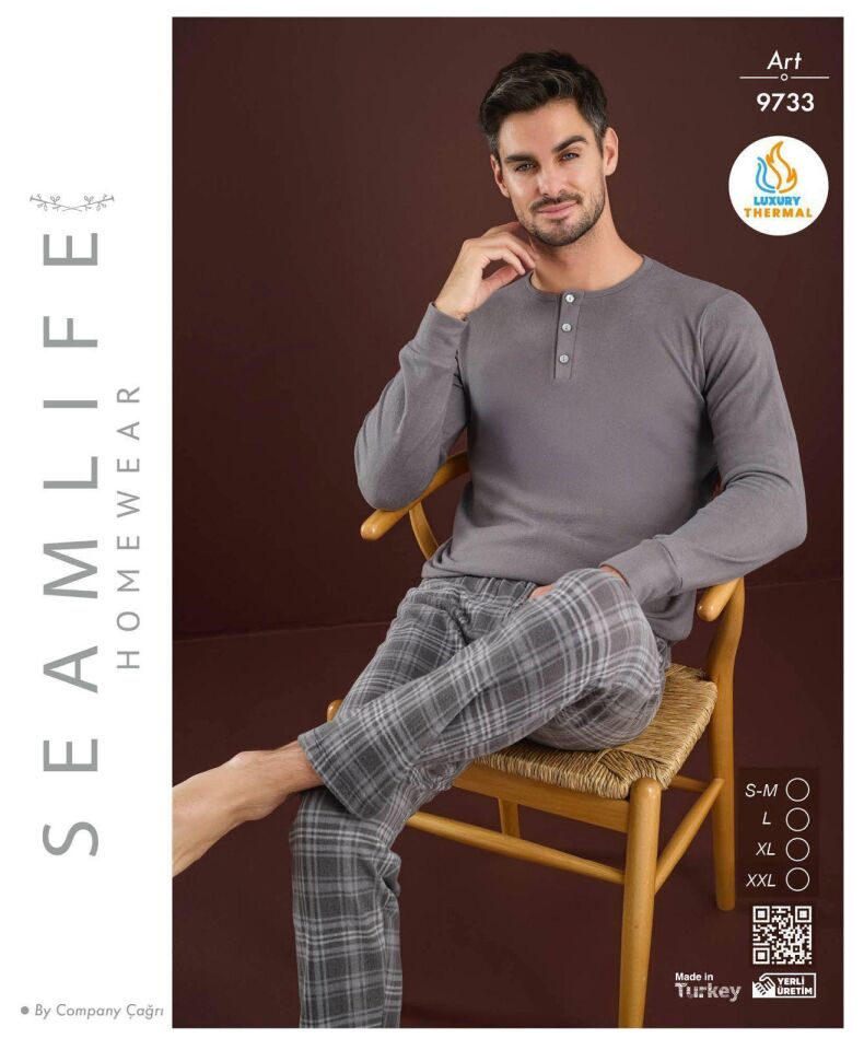 Seamlife Erkek Termal Pijama Takım