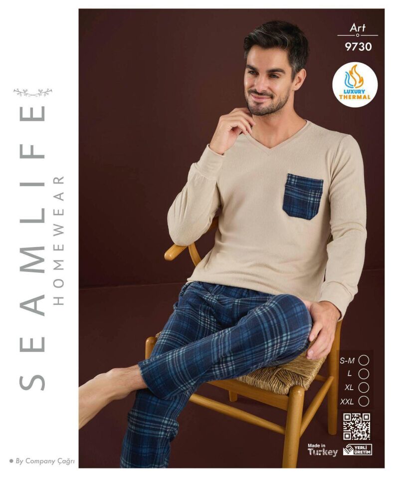 Seamlife Erkek Termal Pijama Takım