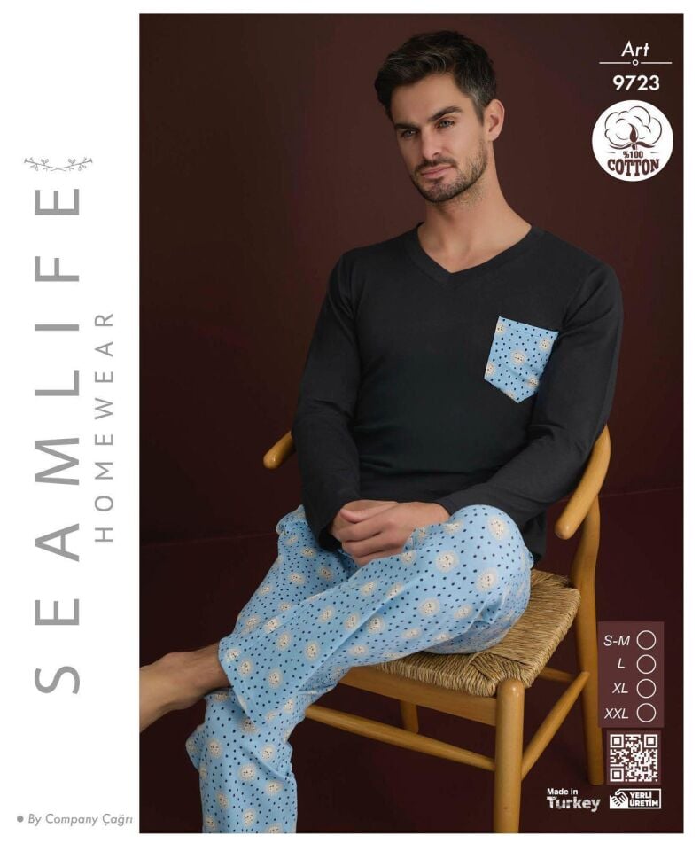 Seamlife Erkek Penye Pijama Takım