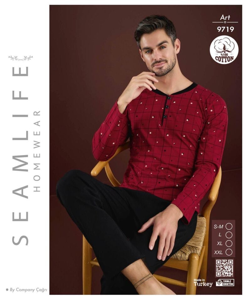 Seamlife Erkek Penye Pijama Takım
