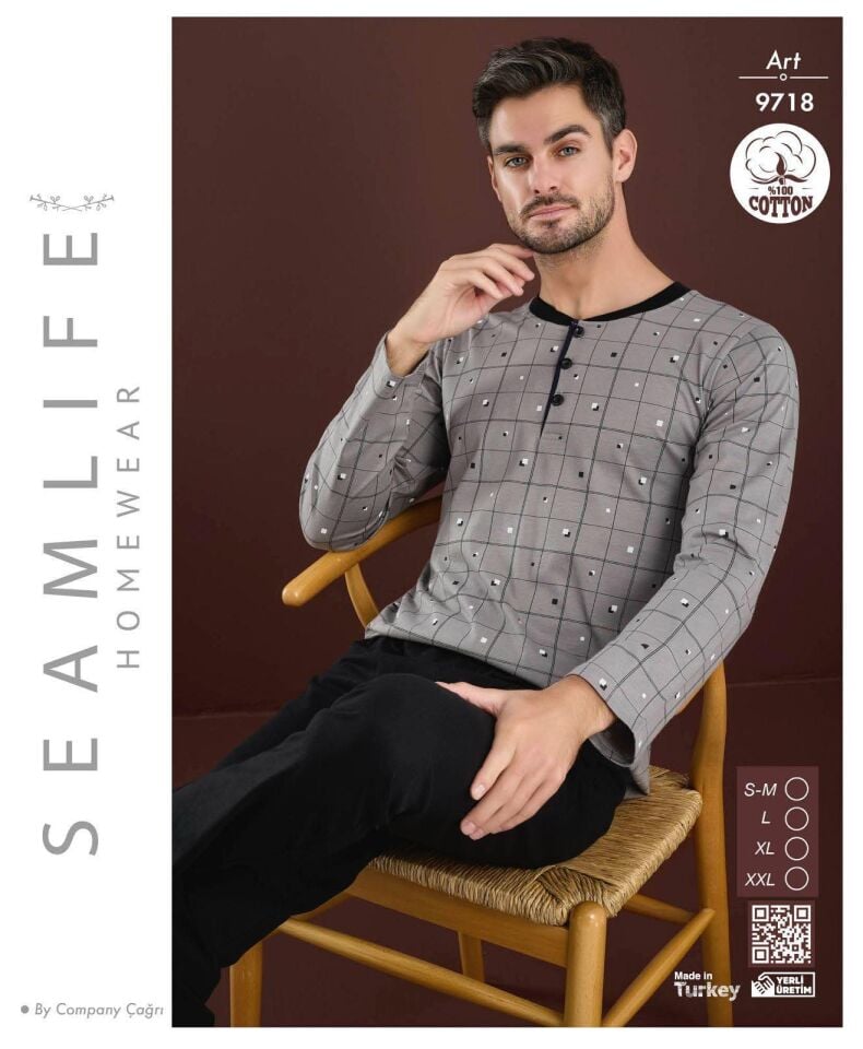 Seamlife Erkek Penye Pijama Takım